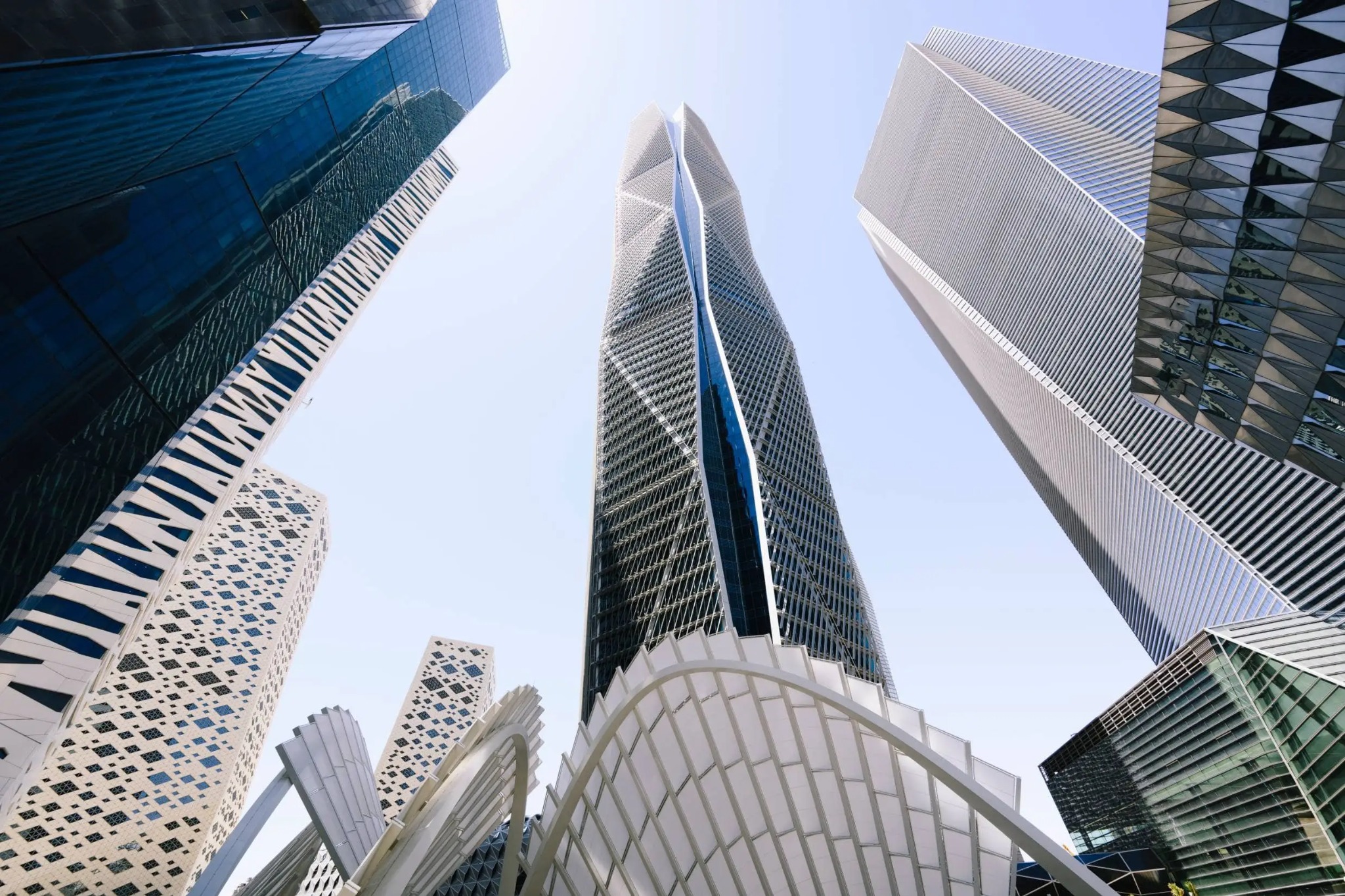 Architectural tower view